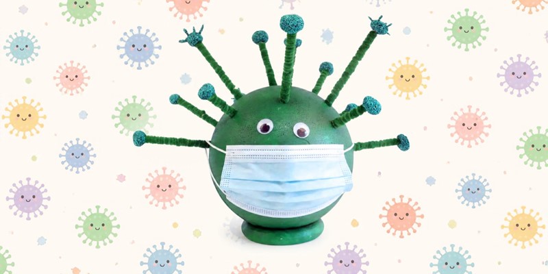 Virus surprise maken met Foam Clay