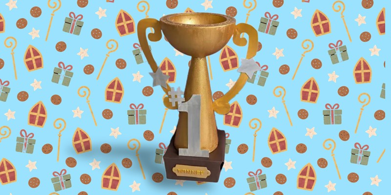 Sinterklaastrofee surprise maken van styropor en EVA foam