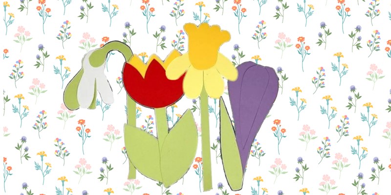 Kartonnen bloemen maken
