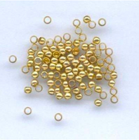 Knijpkralen 2,5 mm Goud 100 stuks-2