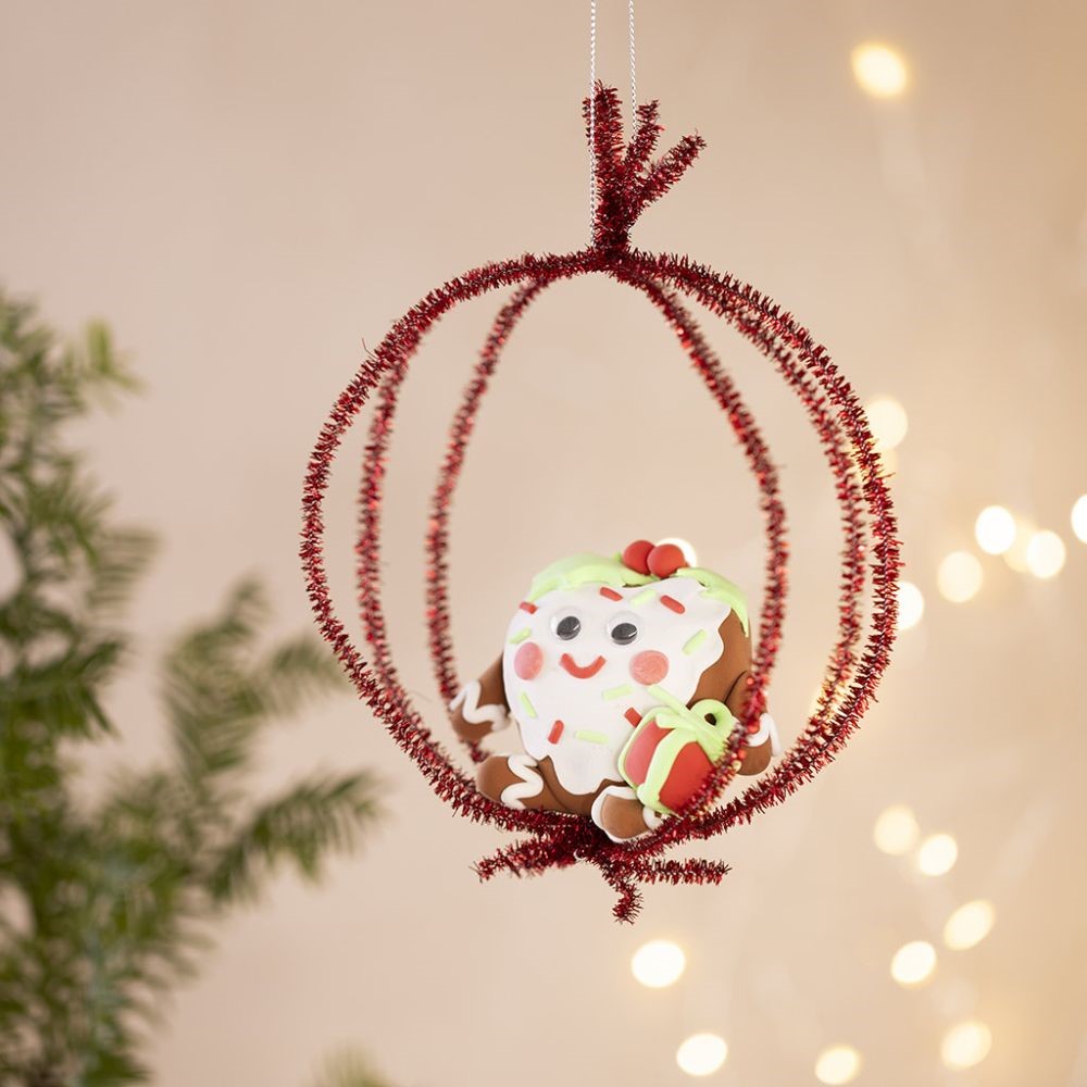 Peperkoekhartje als kerstdecoratie van Silk Clay®