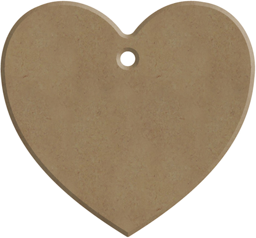 Gomille MDF Figuur 7x6 cm Hart