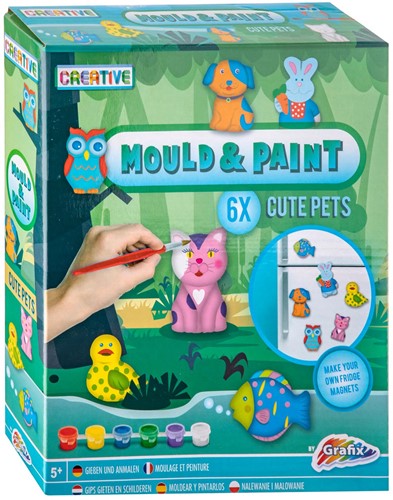 Grafix Gips Gieten en Schilderen Set Lieve Dieren
