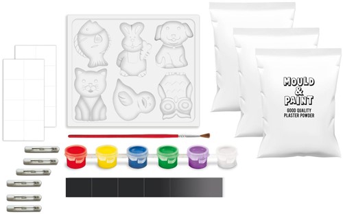 Grafix Gips Gieten en Schilderen Set Lieve Dieren-3
