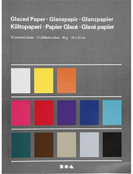 CC Glanspapier Unikleurig 24x32 cm 50 vel