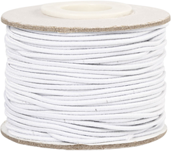 CC Elastiek Koord 1 mm 25 m Wit