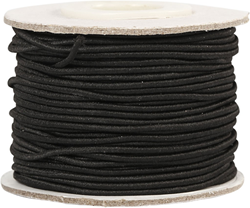 CC Elastiek Koord 1 mm 25 m Zwart