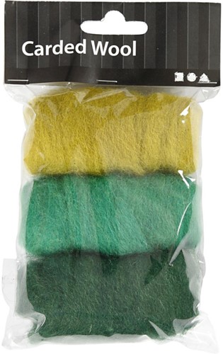 CC Gekaarde Wol Set 3x10gr Groene Harmonie-2