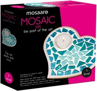 Mosaaro Mozaiek set Glas Mozaiek Kaarsenhouder Hart MA1011