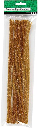 CC Chenilledraad Goud 6 mm 24 stuks-2