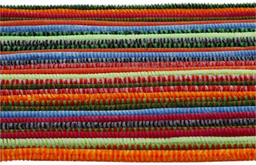 CC Chenilledraad Multigekleurd Strepen 6 mm 30 stuks-2