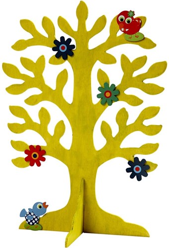 CC Houten Boom met Voet 30x21,5 cm-2