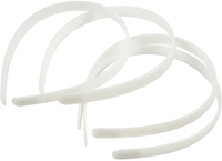 CC Plastic Diadeem 13 mm Wit 5 stuks