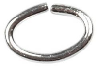 CC Ring ovaal 4 mm zilver 50 stuks