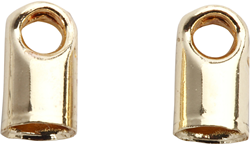 CC Eindkap 3,2 mm Verguld 10 stuks
