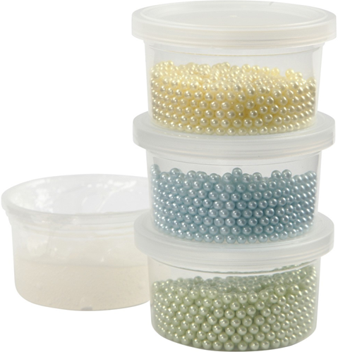 Pearl Clay Lichtblauw Geel Groen-2