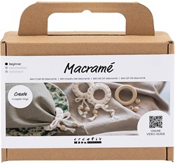 CC Mini Hobbyset Macramé Servetring Off-white