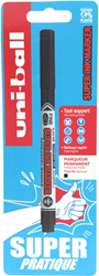 Uni-Ball Super Ink Marker Zwart 0,9 mm Blister