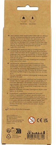 CC Textielstiften Zwart 6 stuk-2