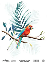 Cadence Birdsong Rijstpapier 30x42 cm Papagaai