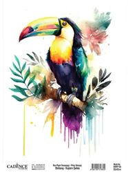 Cadence Birdsong Rijstpapier 30x42 cm Toekan