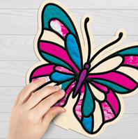 Splat Planet Clay Colouring Set Vlinder 24 x 23,7 x 2,7 cm-2