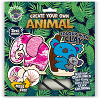 Splat Planet Clay Colouring Set Dieren 24 x 23,7 x 2,7 cm
