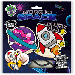 Splat Planet Clay Colouring Set Ruimte 24 x 23,7 x 2,7 cm