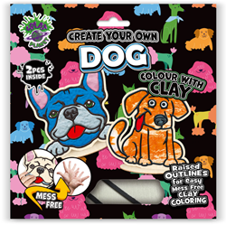 Splat Planet Clay Colouring Set Hond 24 x 23,7 x 2,7 cm