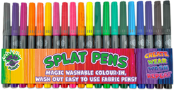 Splat Planet Textielstiften Uitwasbaar Set 20 Kleuren