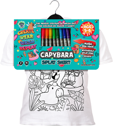 Splat Planet T-Shirt Kleuren Set Cappibara 5 - 6 Jaar