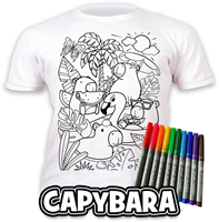 Splat Planet T-Shirt Kleuren Set Cappibara 5 - 6 Jaar-3