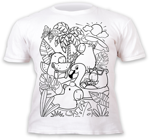Splat Planet T-Shirt Kleuren Set Cappibara 5 - 6 Jaar-2